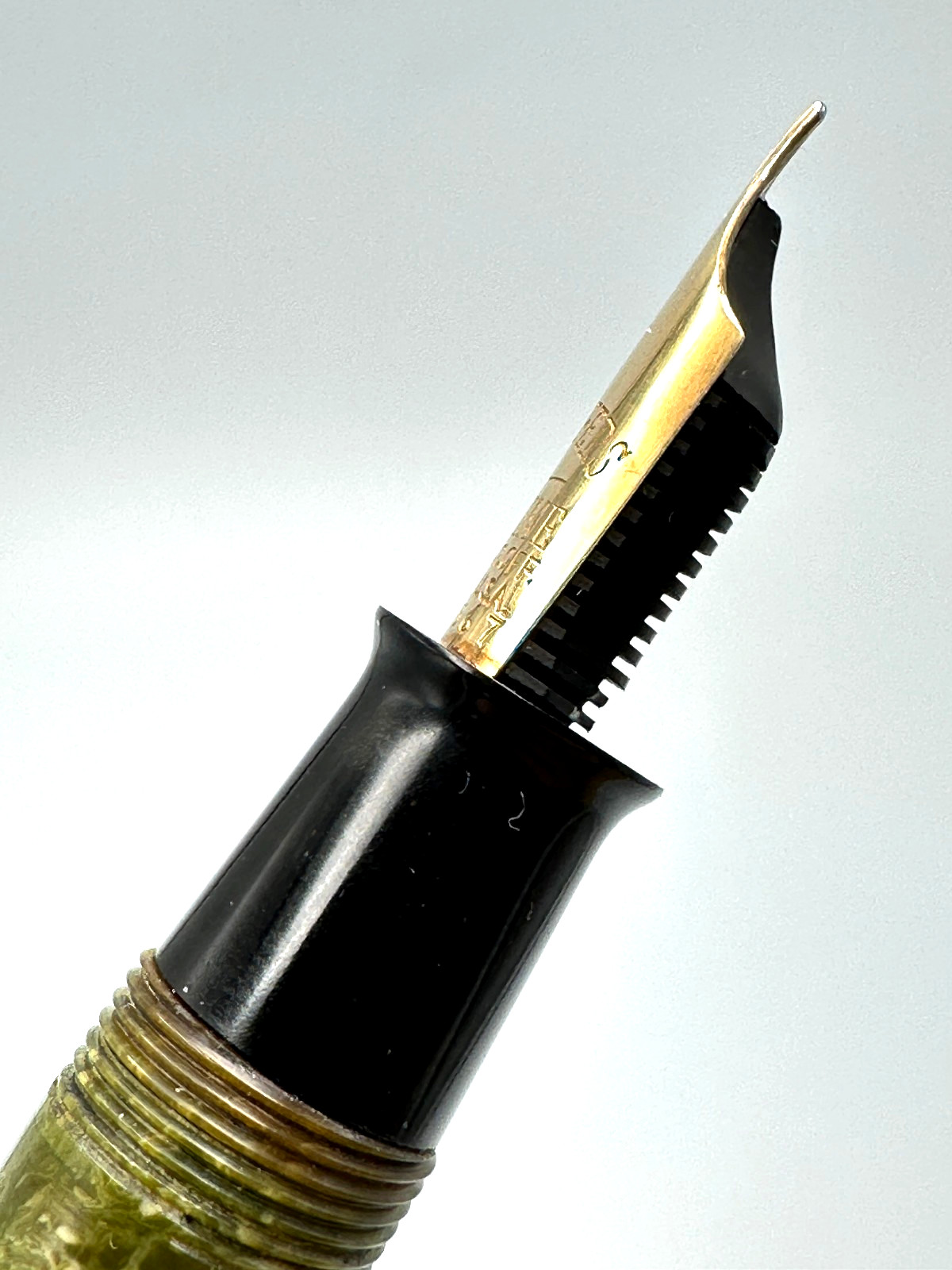 VINTAGE c1928 SHEAFFER LIFETIME FLAT TOP OVERSIZE Sr FOUNTAIN PEN 14K RESTORED