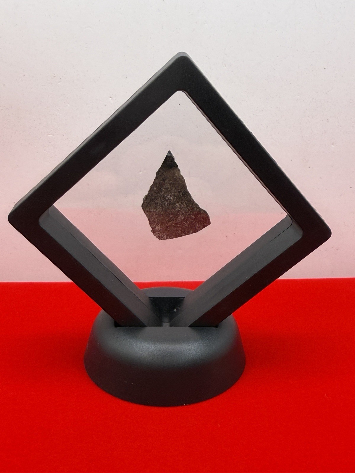 Amgala 001 Martian Meteorite Slice, Shergottite Mars Rock, Rare Meteorite, 1.91g