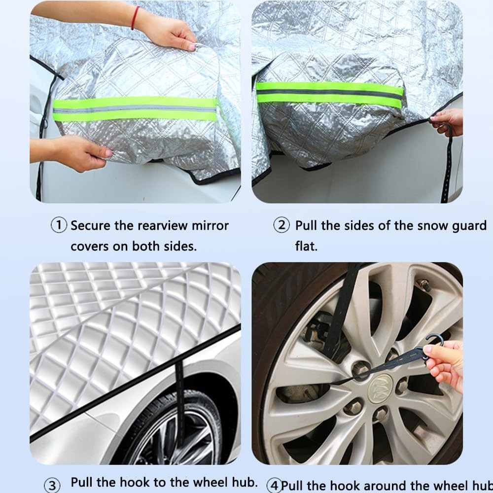 Car Roof Cover Hail Protector Waterproof Snow Proof Sunshield Outdoor Protective