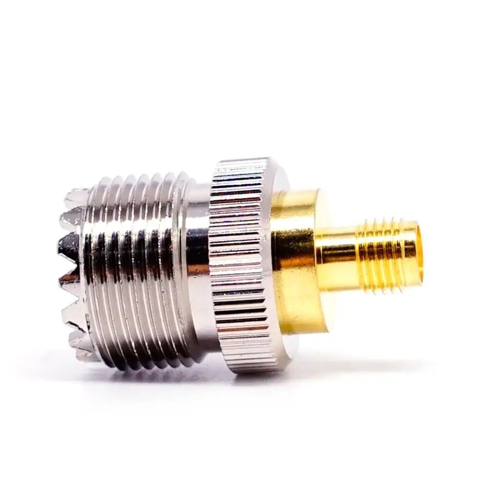 SO-239 UHF Female Jack to SMA Female Jack RF Adapter Barrel Connector