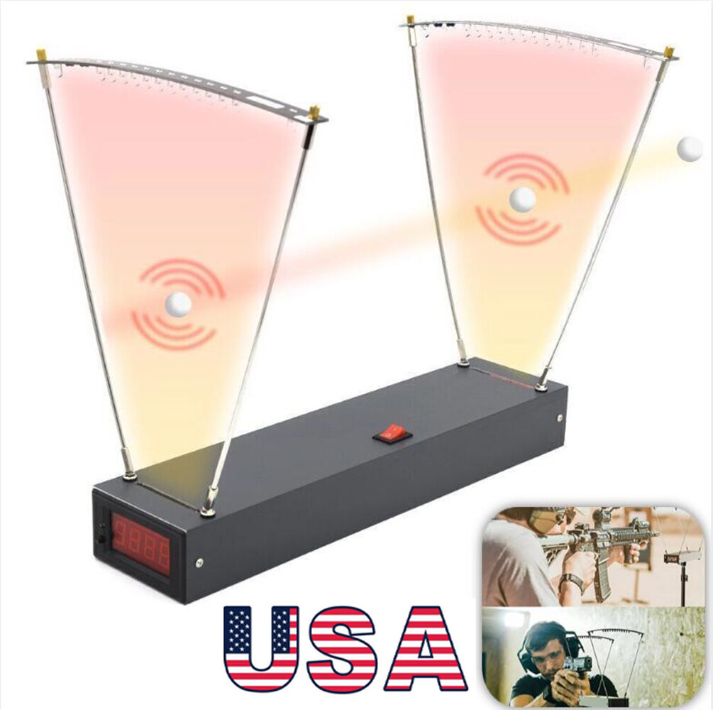 Shooting Chronograph 4-6500FPS Ball Bullet Measure Bow Arrow Velocity Tester