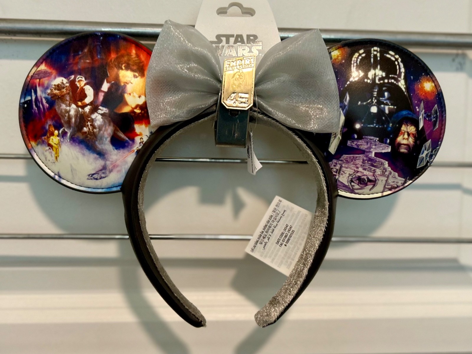 Disney Parks Star Wars Empire Strikes Back 45th Anniversary Ears Headband 2025