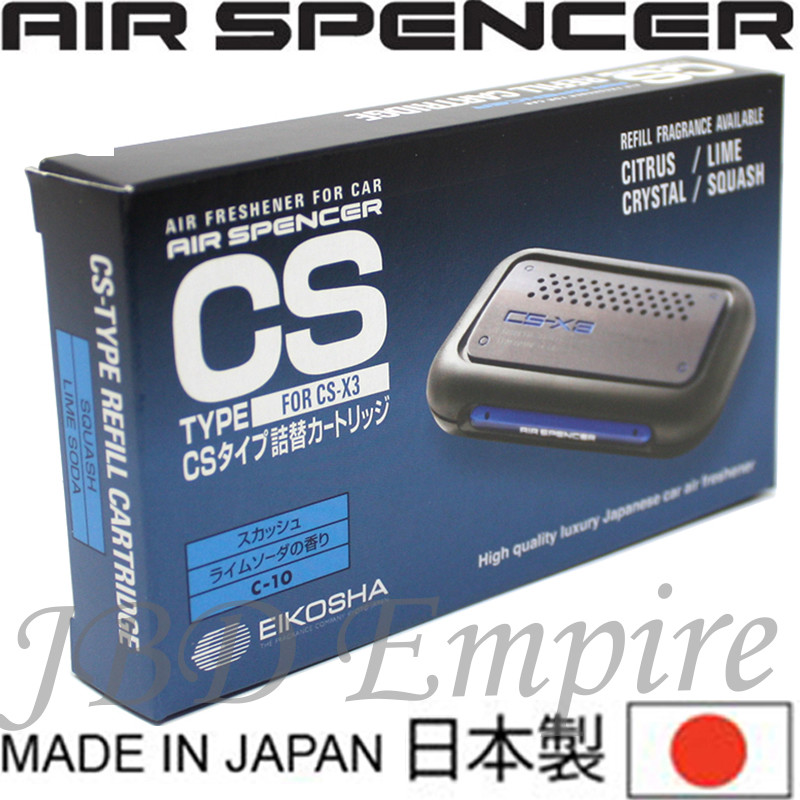 3 PACK JDM CS-X3 REFILL GENUINE EIKOSHA AIR SPENCER SQUASH AIR FRESHENER CSX3