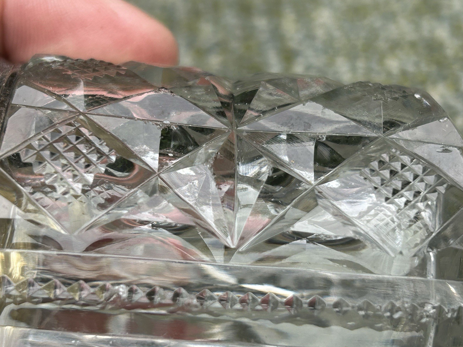 Antique English Sterling Silver Cut Glass Vanity Bottle Set Henry Williamson Ltd