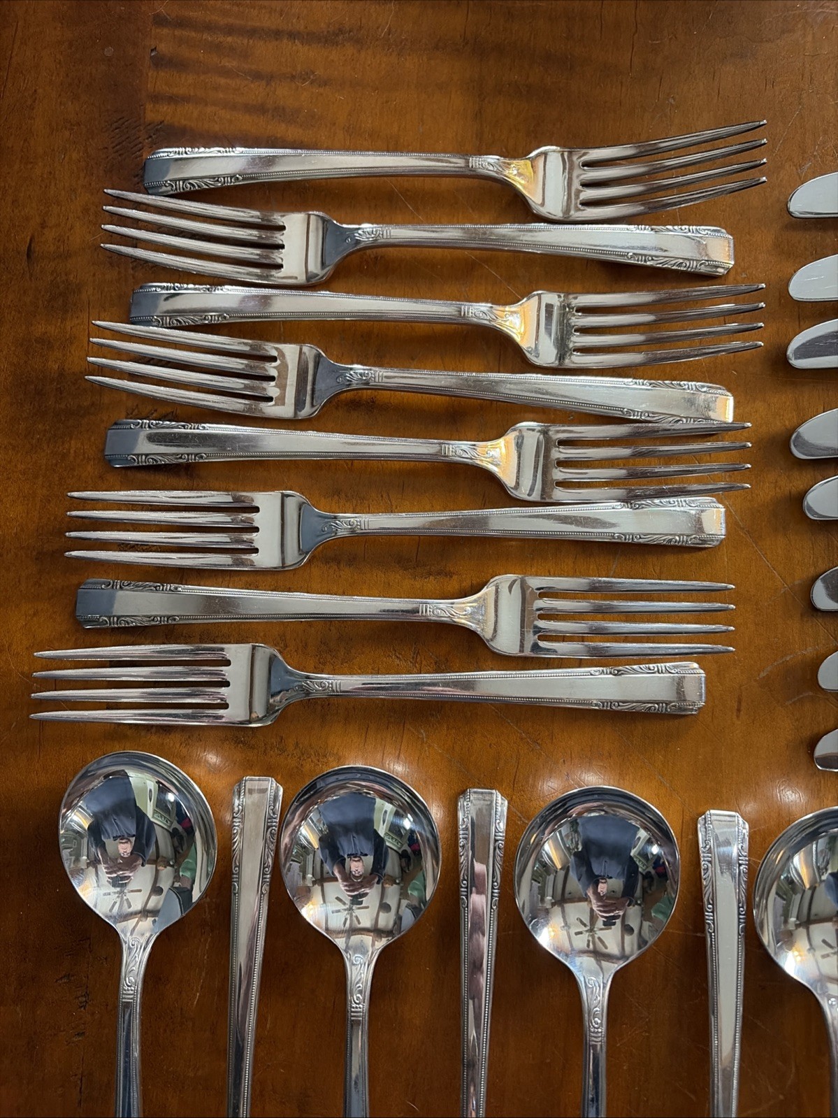 Harmony House Wallace XXXX Quadruple SilverPlate “Personality” 65 Pieces Nice
