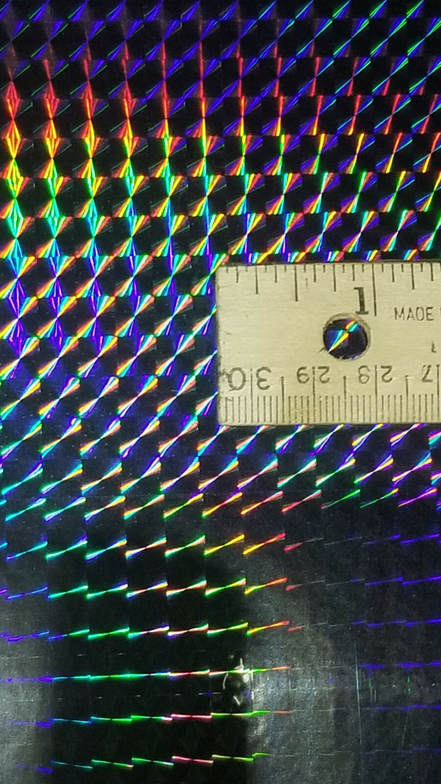 Black 1/4 inch Holographic Mosaic Prism Sign Plotter Vinyl Film