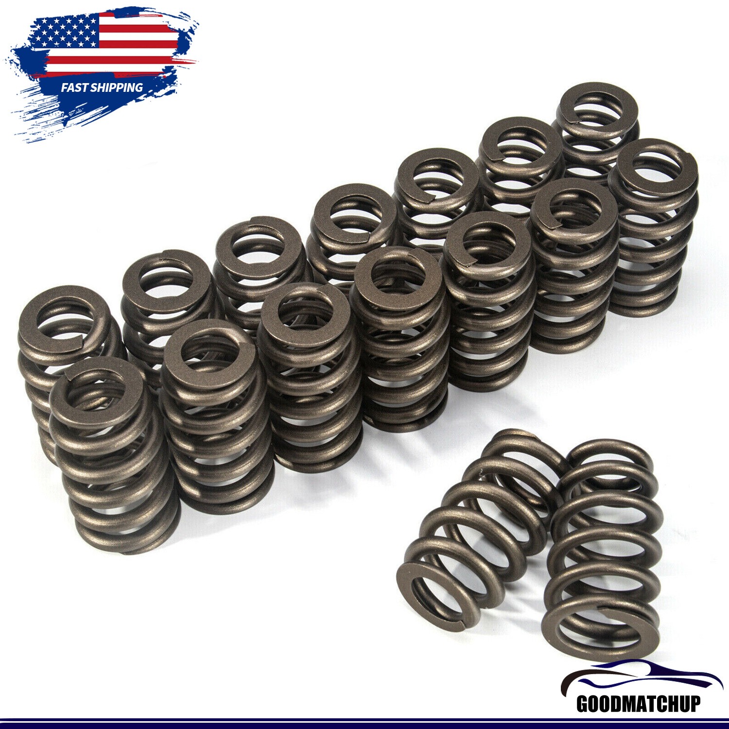 16X Drop-In Beehive Valve Spring Kit PAC-1218 For GM LS Engines 600" Lift Rated