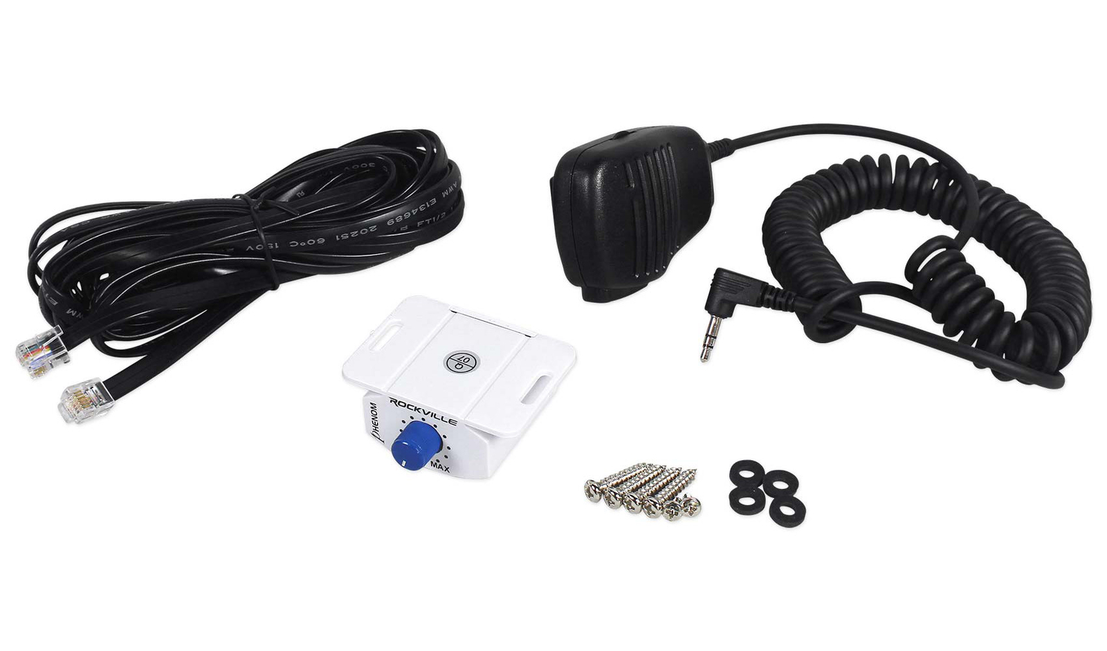 Rockville RXM-S6 Marine/Boat 2600 Watt 6 Channel Amplifier + PA Microphone