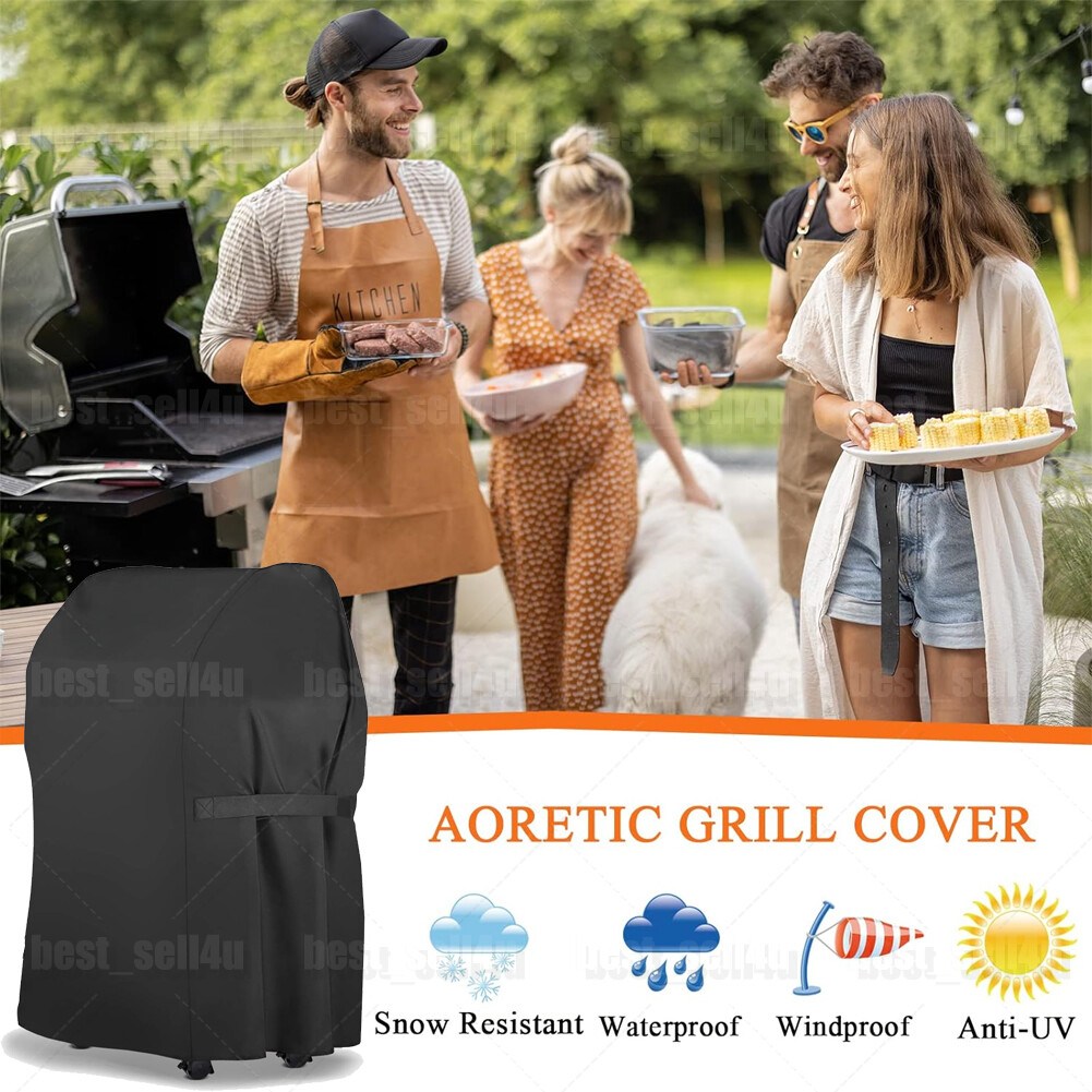 Heavy Duty Waterproof Gas 2 Burner Grill Cover UV Resistant Barbecue Cover 30''