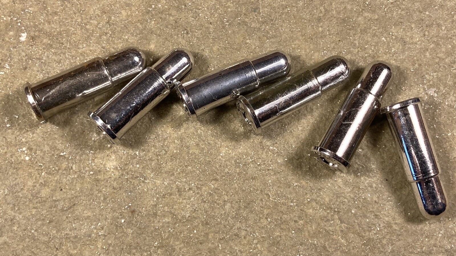 6 Vintage Cap Gun Original Bullets Holster Parts Playset 50s 60s Made in USA