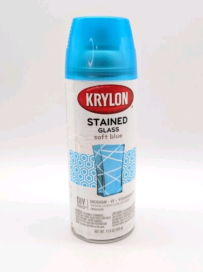 Krylon Stained Glass Spray Paint - 9029 Soft Blue 🔷 NEW 🔷 Quantity: 3 cans