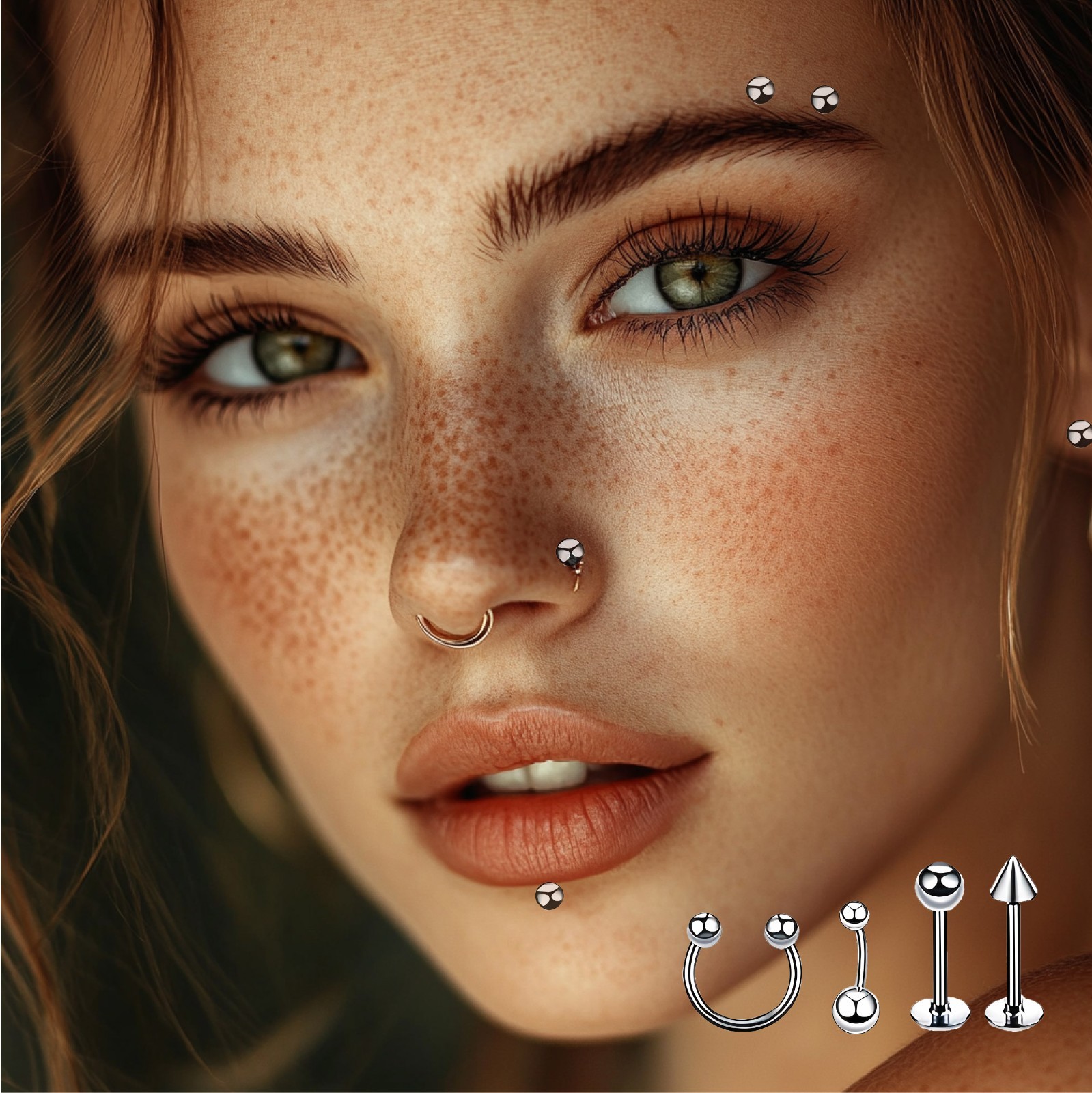 Professional Body Piercing Tool Kit Ear Lip Tongue Nose Navel Nipple Ring