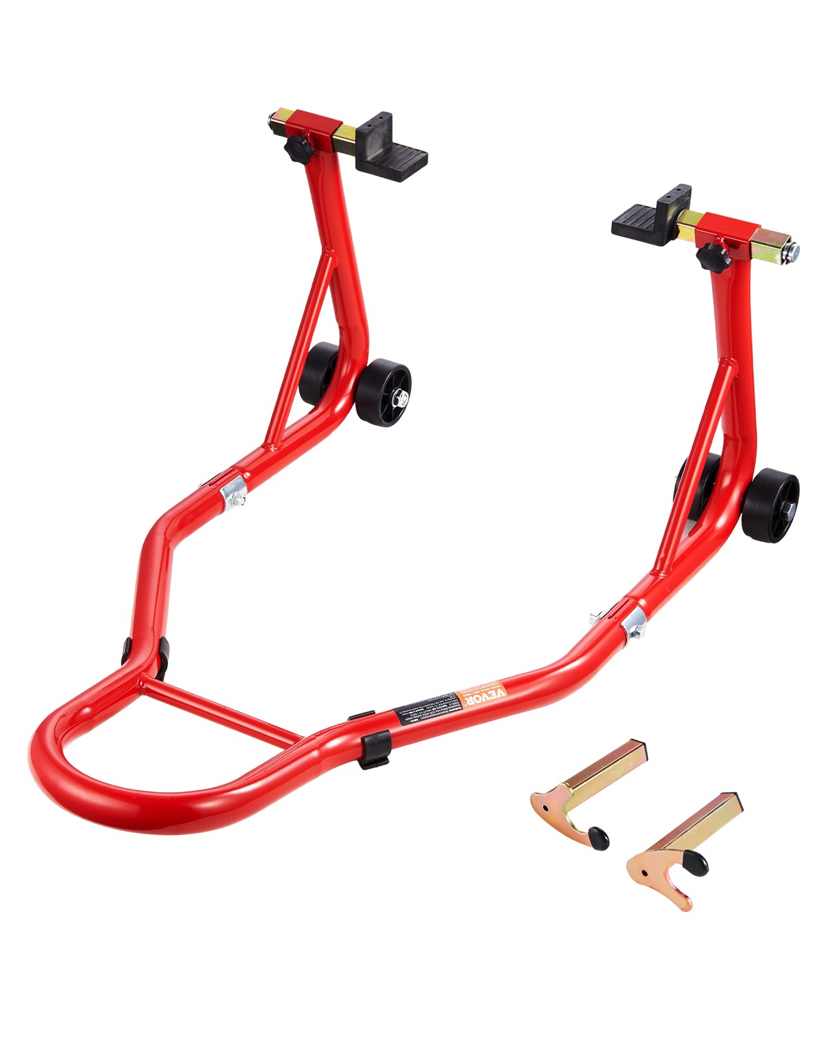 VEVOR Motorcycle Stand Lift 850 lbs Rear Wheel Spoolift Paddock Swingarm Arm Red