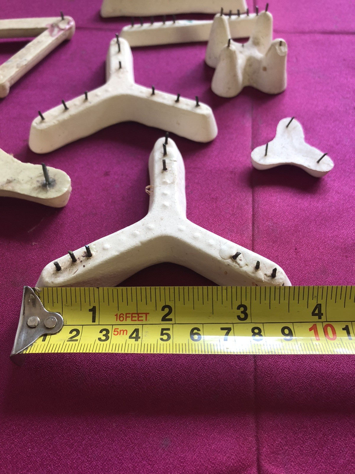 Lot of Ceramic Stilts for Kiln Glaze Firing, Variety of Sizes/Pin Counts *AS Is