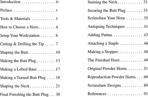 Recreating the 18th Century Powder Horn Book Gunpowder Scrimshaw How-To Sibley