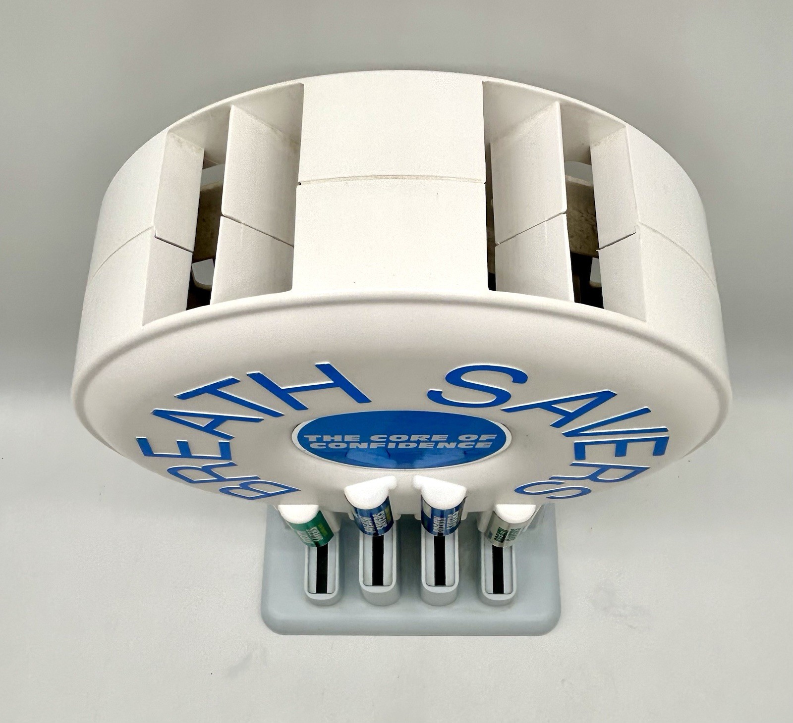 Vintage Breath Savers 16 Inch Tall Store Display Stand Mints Round Design