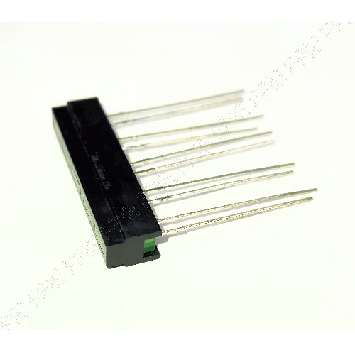 5-LED Green Bar Display Slotted (401-7334)