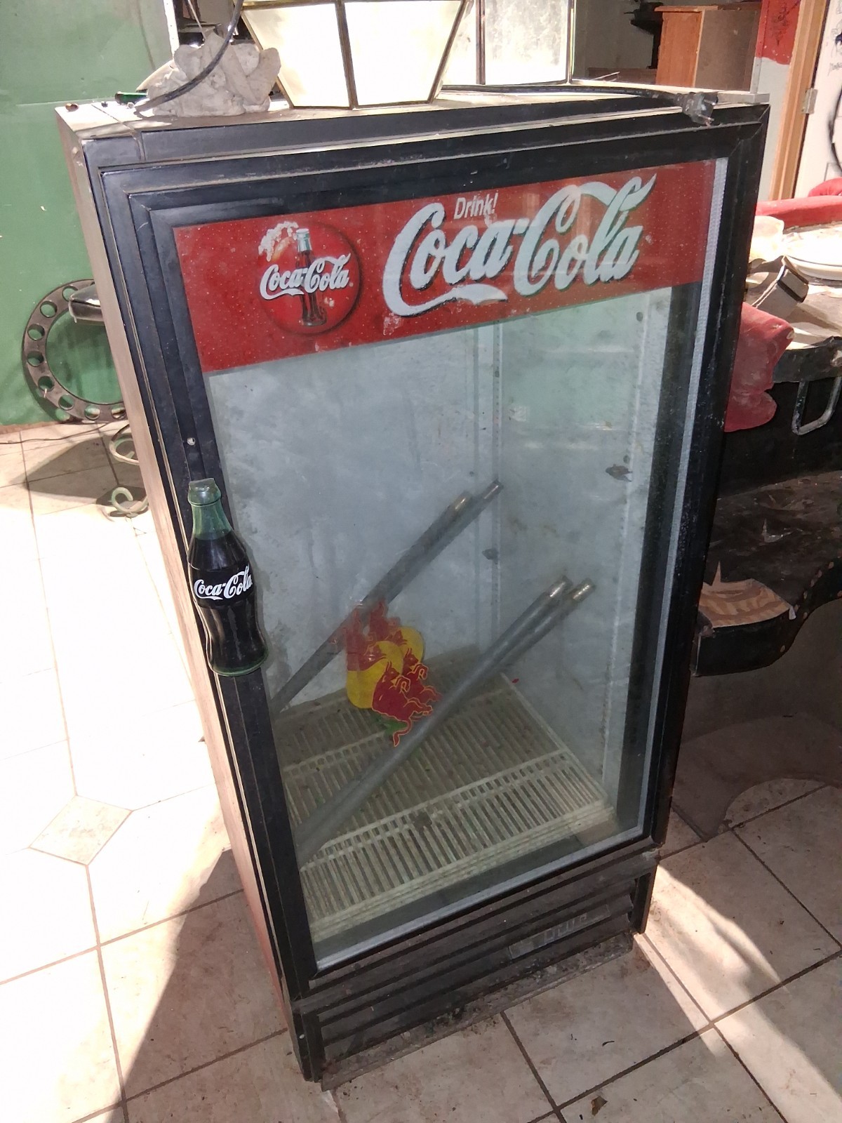 Coca-Cola Freestanding Glass Door Merchandising Refrigerator Cooler, 1 Section