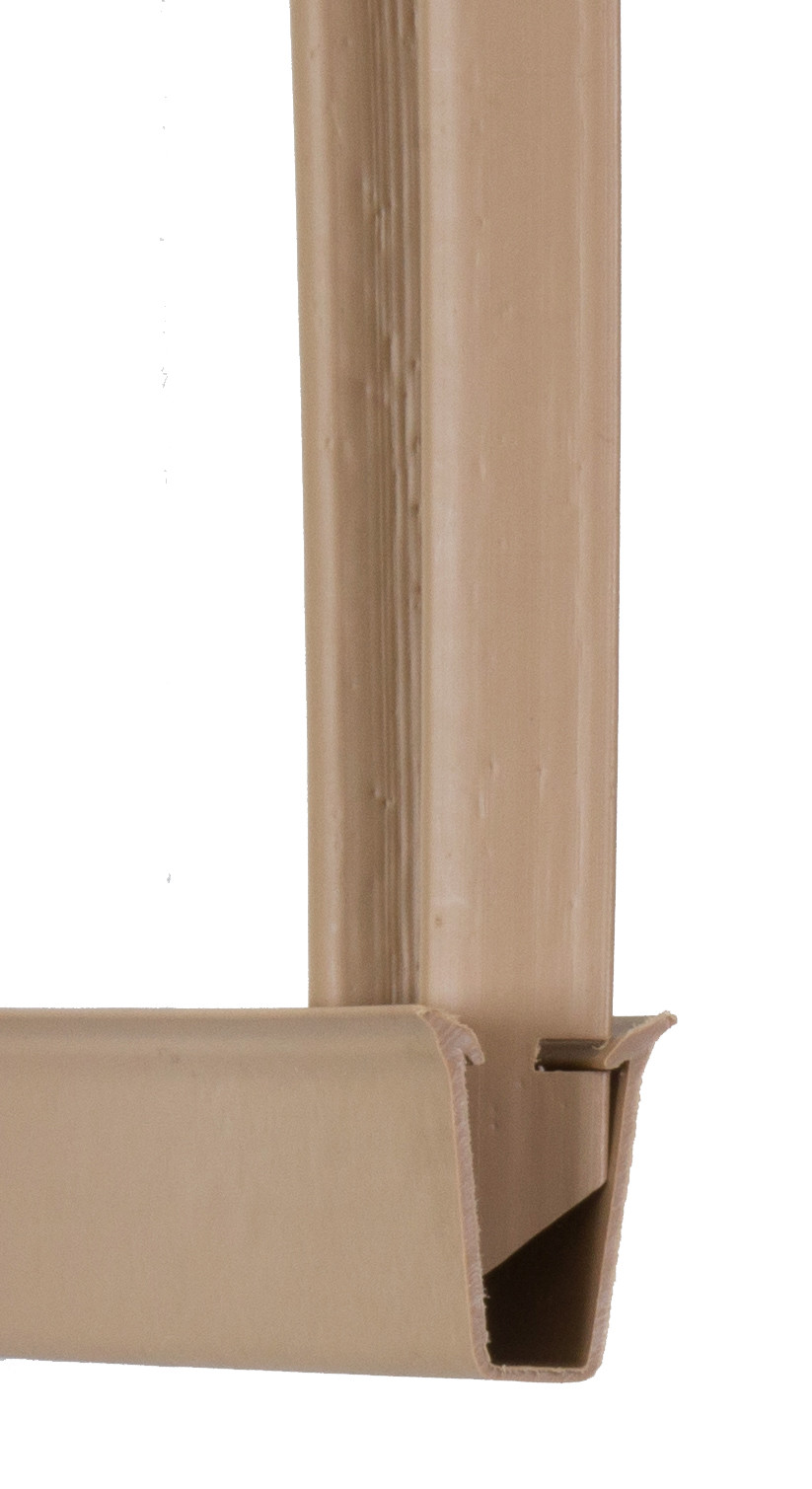 6 ft High Beige Wave Slat™ Single Wall Privacy Chain Link Fence Slats