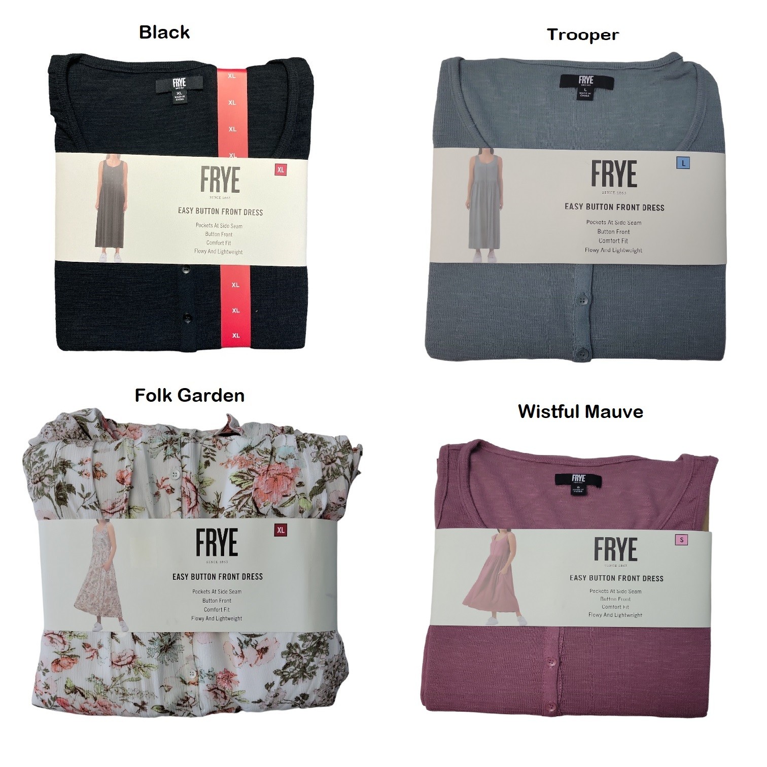 Frye Women's Sleeveless Easy Button Front Midi Dress