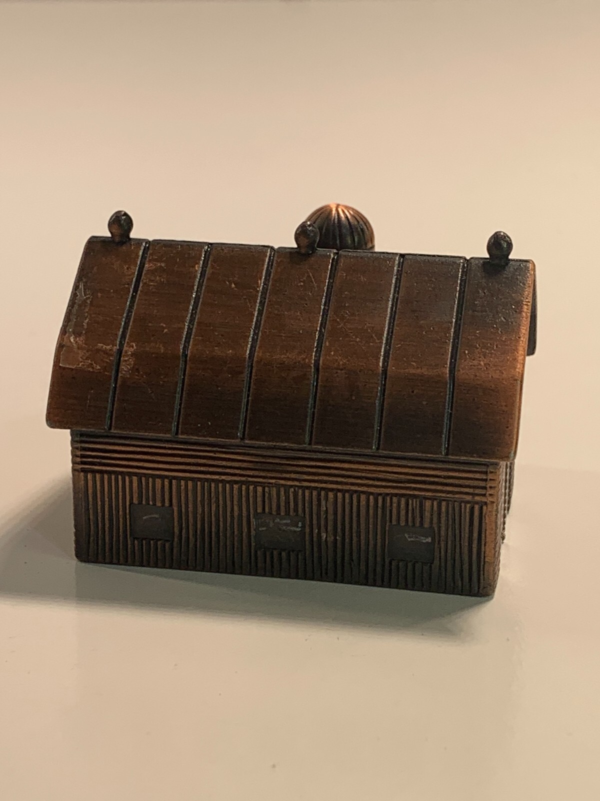 Vintage Die-Cast Pencil Sharpener Copper Barn PSC2