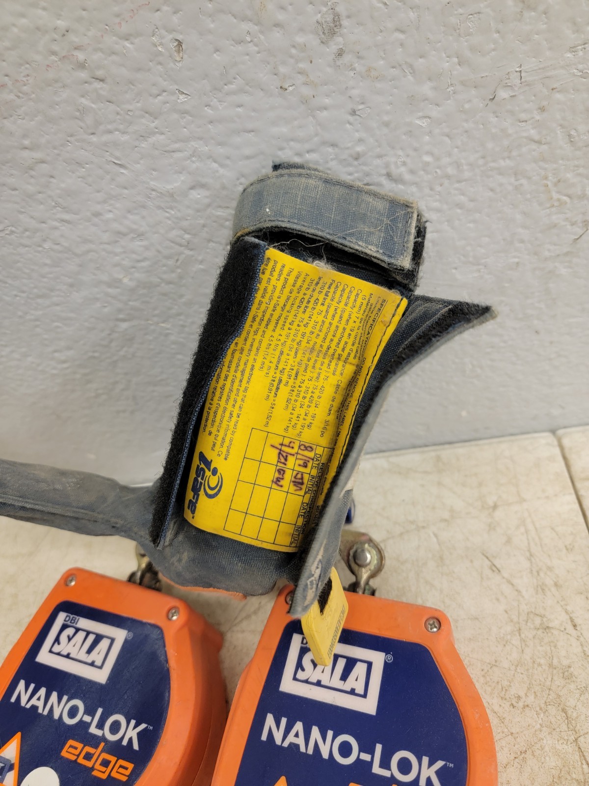 3M DBI SALA NANO-LOK 8' EDGE 3500231 DUAL LEG SELF RETRACTING LIFELINE LANYARD 9