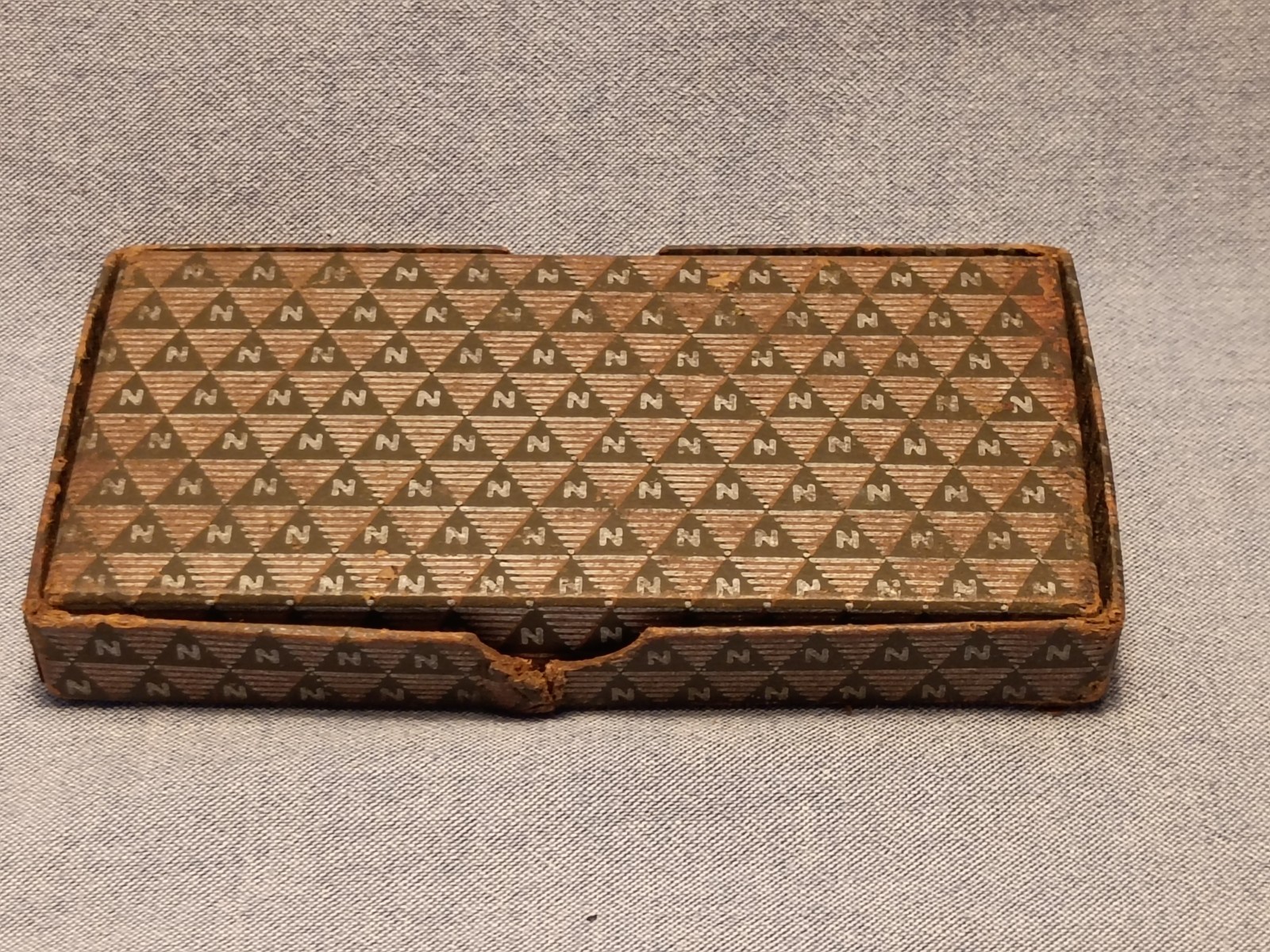 Vintage Norton Abrasives Hard Arkansas Oilstone HS 4 Round Edge Slip in Box-used