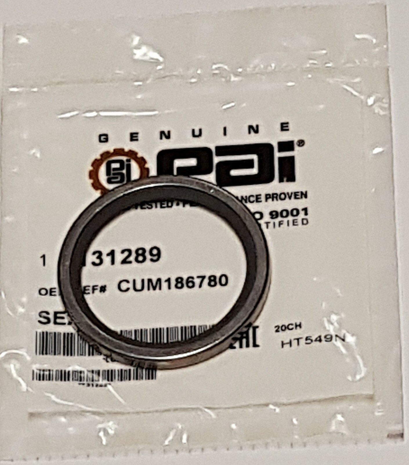 Thermostat Housing Seal 186780 for NT855 SC/BCam - L10 N14 ISX  PAI ref #131289
