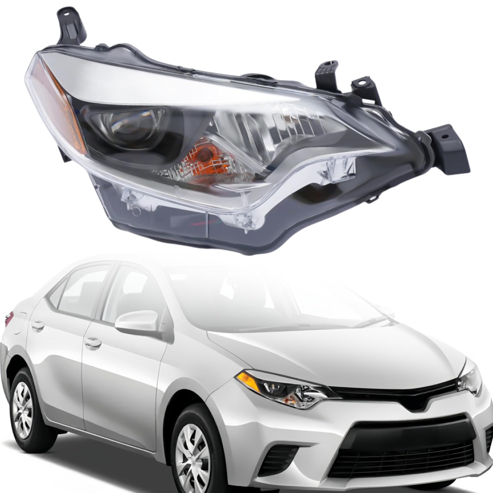 For 2014 2015 2016 Toyota Corolla Headlight Assembly Right Side