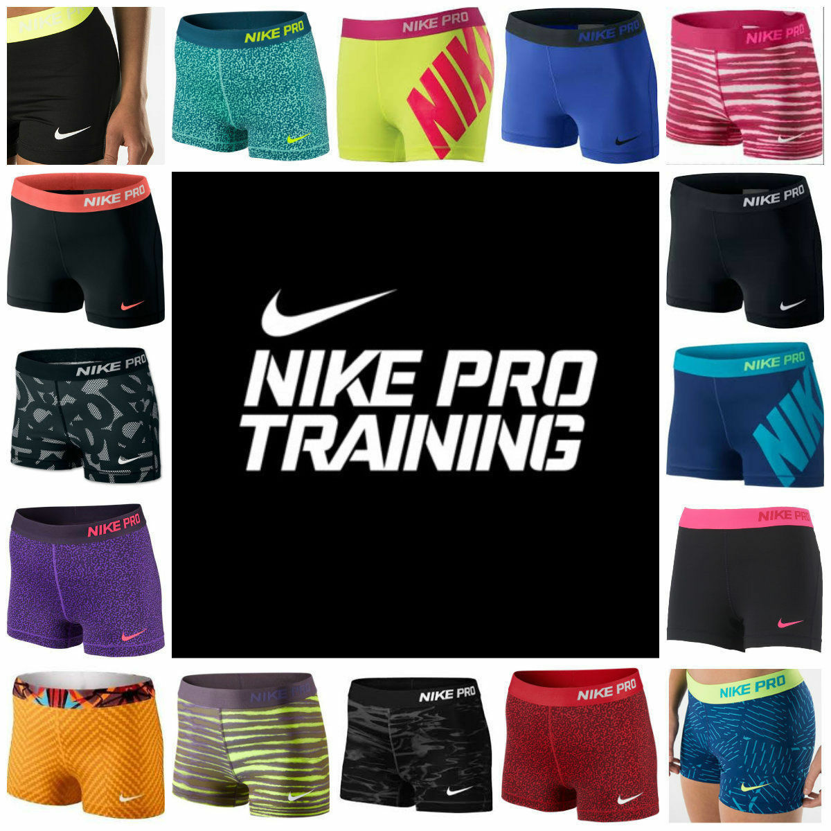 NIKE PRO SHORTS Women's Compression Shorts Spandex 2.0 3.0 NEW BEST PRICE Twist