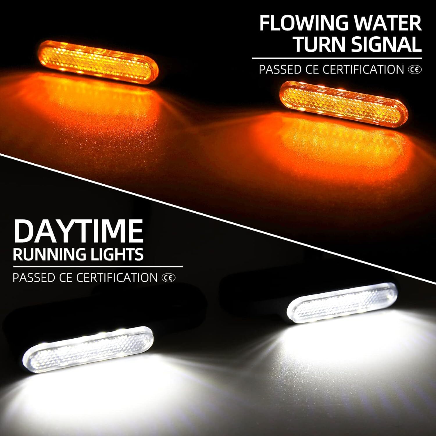 Handlebar LED Turn Signals Blinker Running Light For Harley Sportster 1200 883