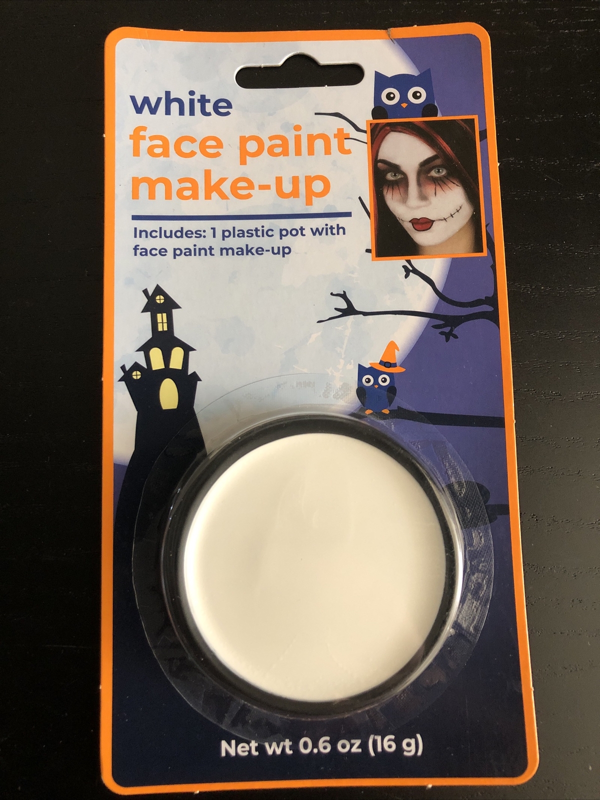 White Halloween Face Paint Make-Up (NEW) (0.6 oz)