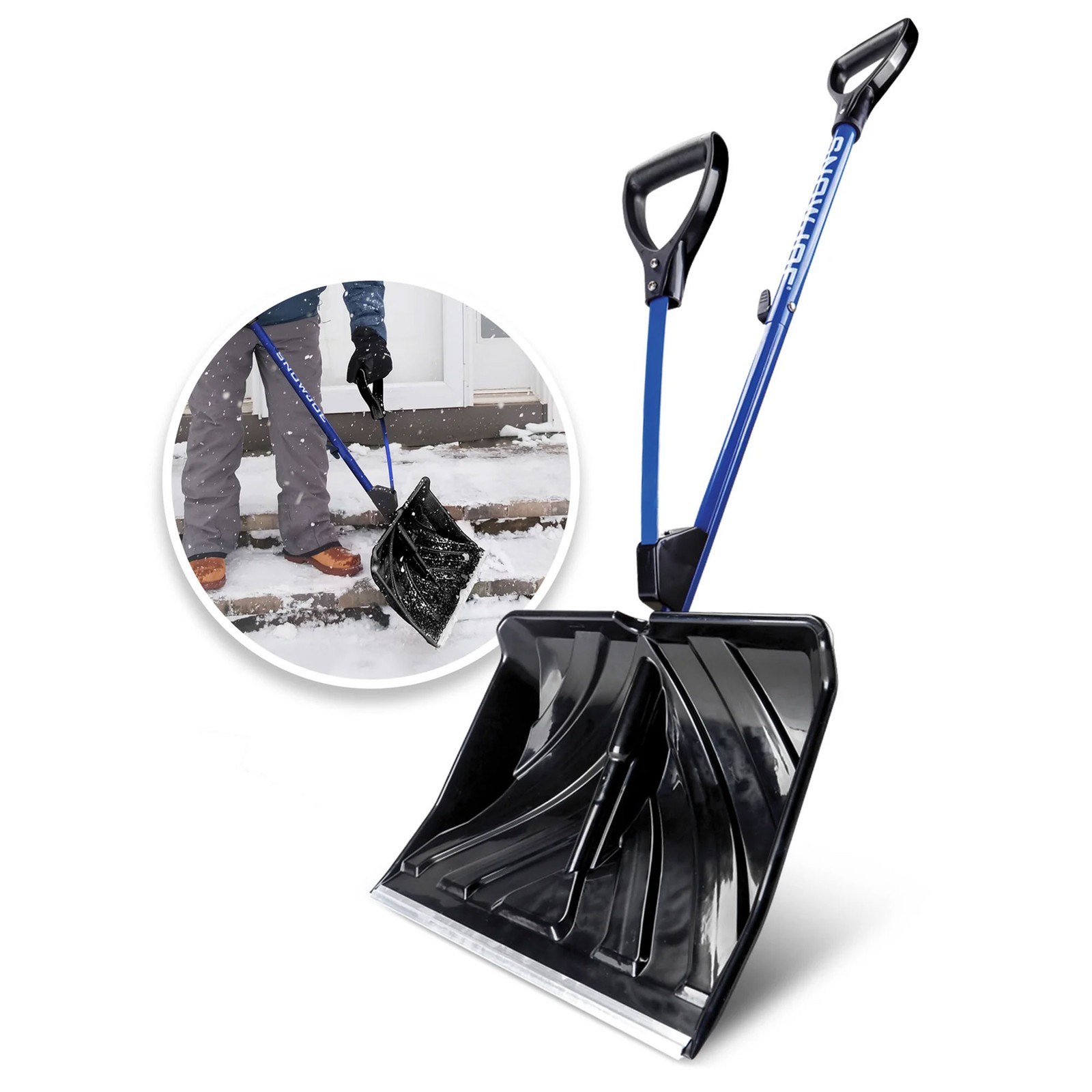 Snow Joe Snow Shovel with 20-Inch Shovel Blade and Assist Handle (Open Box)