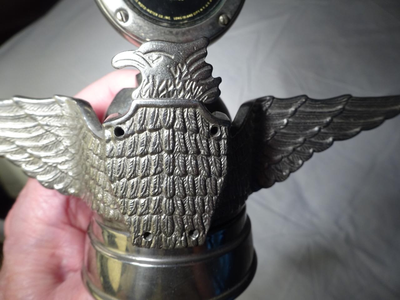 ANTIQUE WINGED EAGLE BOYCE MOTO-METER RADIATOR CAP HOOD ORNAMENT Minty