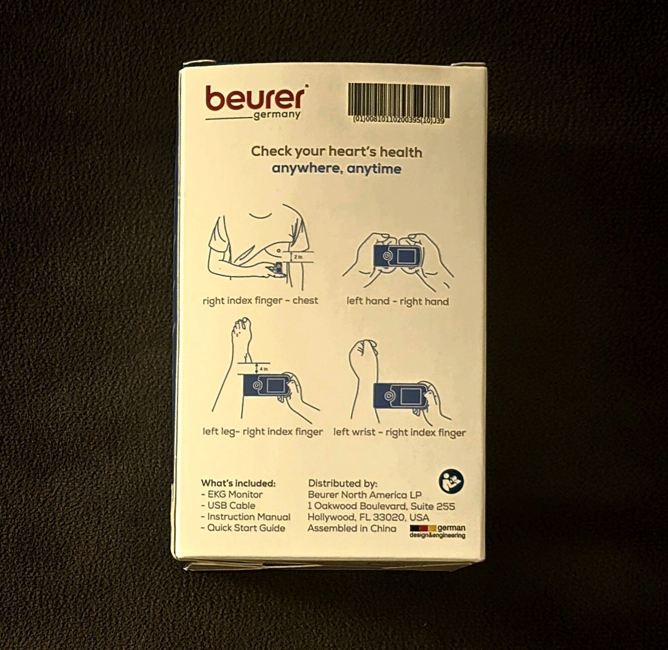 Beurer Bluetooth EKG Monitor Cardio Companion - Real Time Results