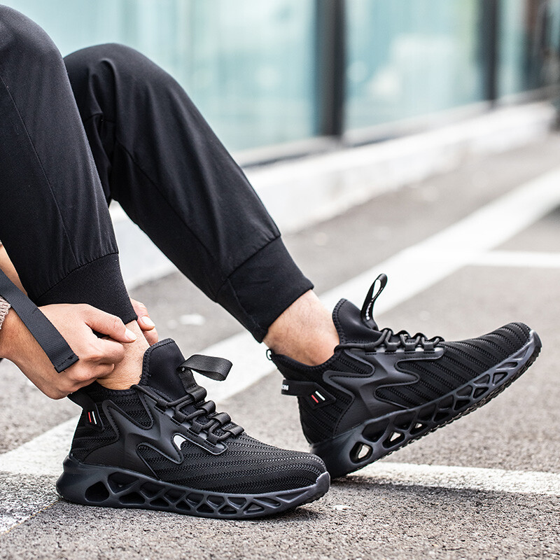 Mens' Sneakers Safety Work Shoes Steel Toe Anti-smash Boots Indestructible Shoes