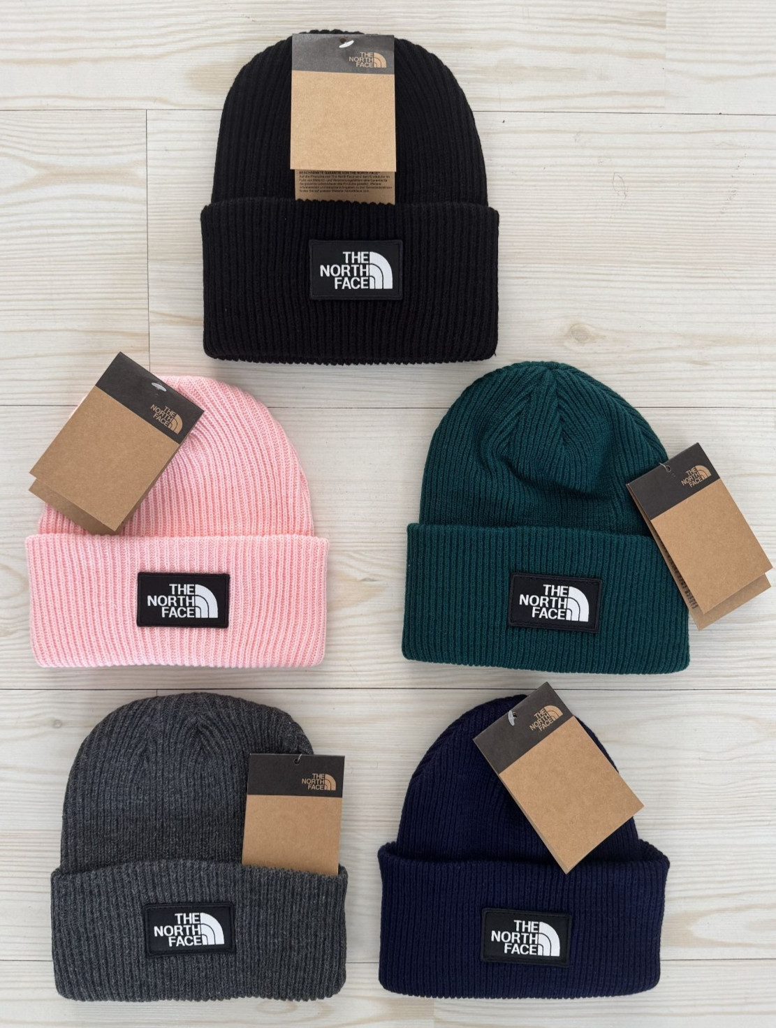 The North FACE Unisex-Adult TNF Logo Box Cuffed Beanie, One Size, Brand New