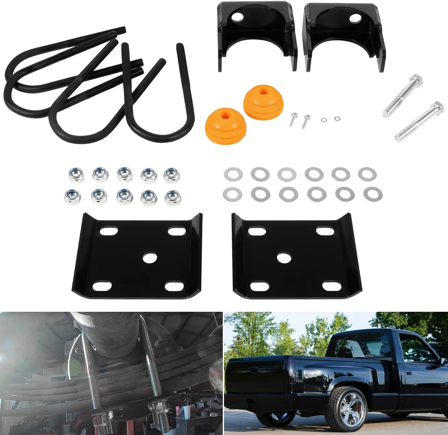 6" Rear Axle Drop Flip Kit Fits For Chevy Silverado 1500 C1500 2WD 88-1998