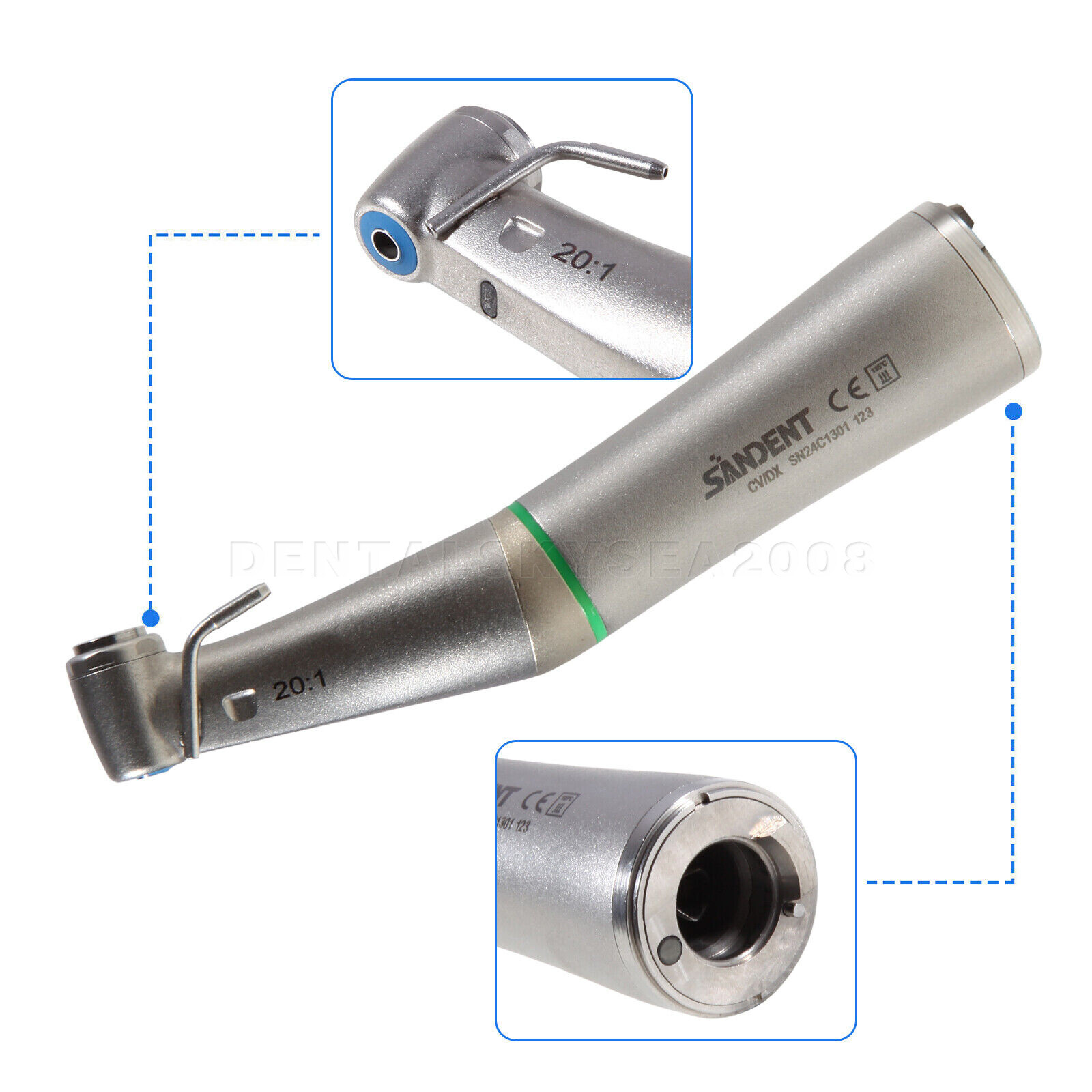 Dental Implant Handpiece 20:1 (LED) Contra Angle Fit NSK Implant Motor