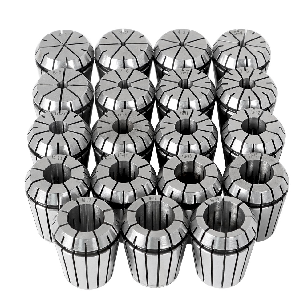 19pc ER32 Metric Precision Spring Collet Set 2-20mm for CNC Engraving Milling