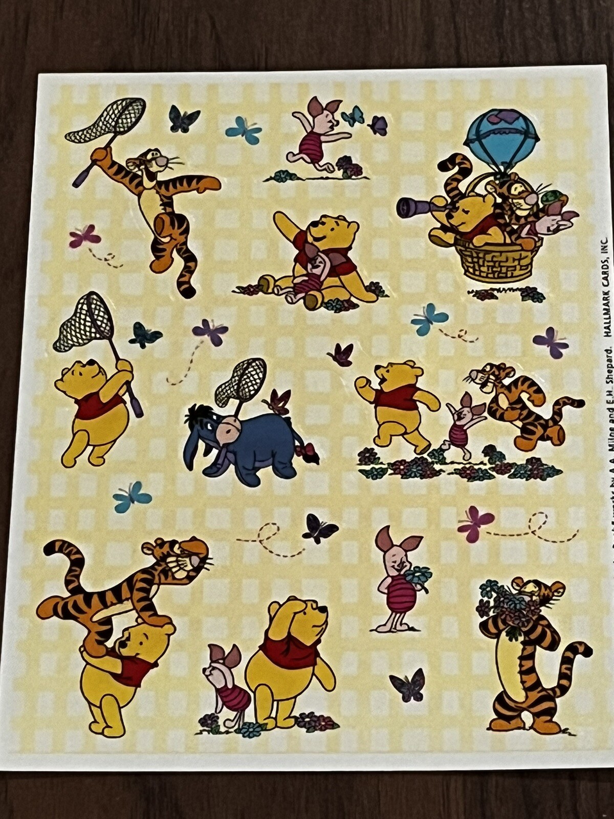 Vintage Disney Stickers - Hallmark - Winnie the Pooh Eeyore Piglet Tigger…
