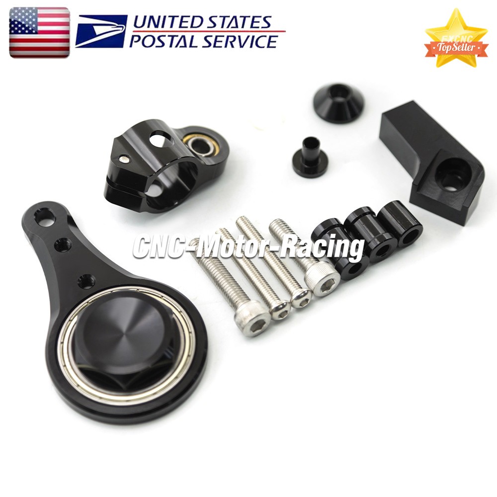 For Kawasaki Ninja ZX636 ZX6R 2005-2006 Steering Damper with Bracket Mount Kit