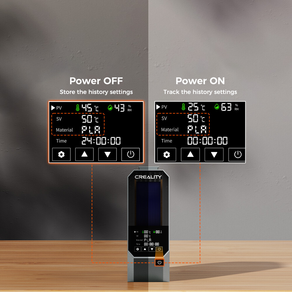 Creality Space π Dryer Quick dry adjustable temp Dec 11 launch stylish design