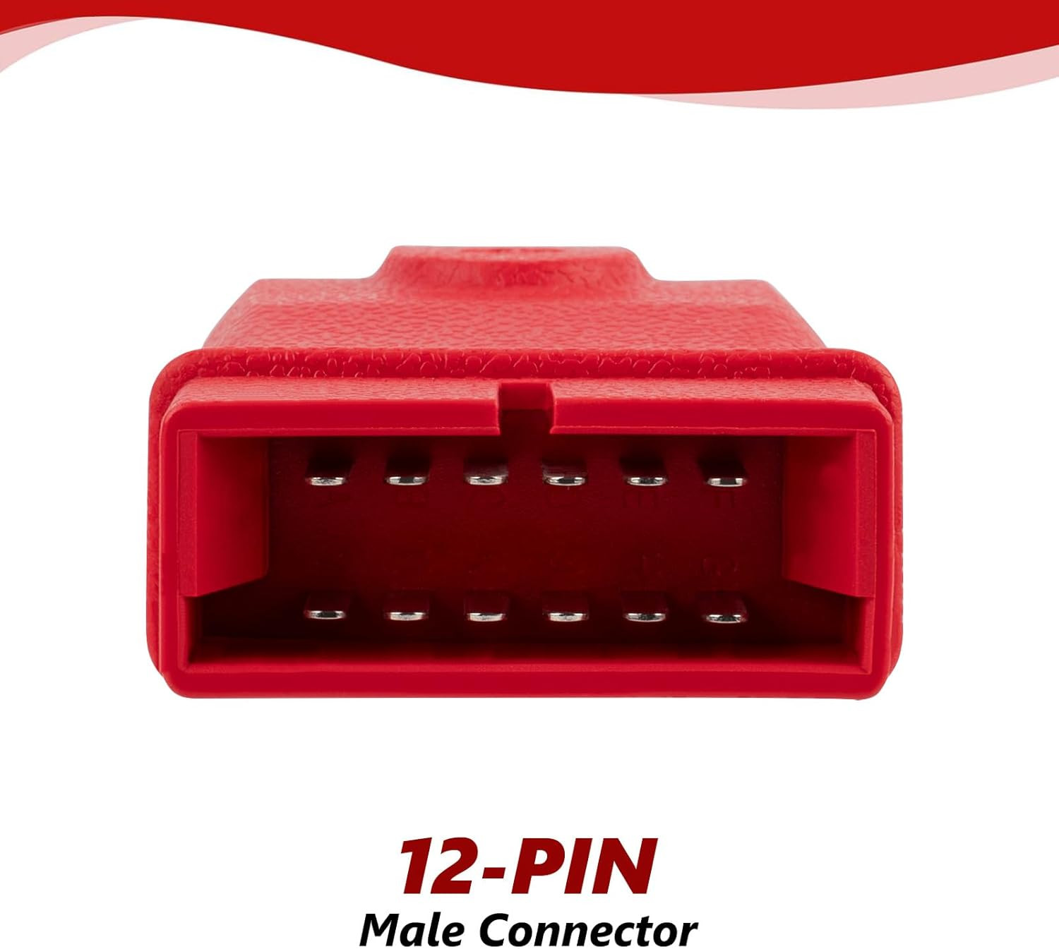 OBD2 to OBD1 Adapter Compatible with GM and Daewoo OBDI 12-Pin Male to OBDII 16-