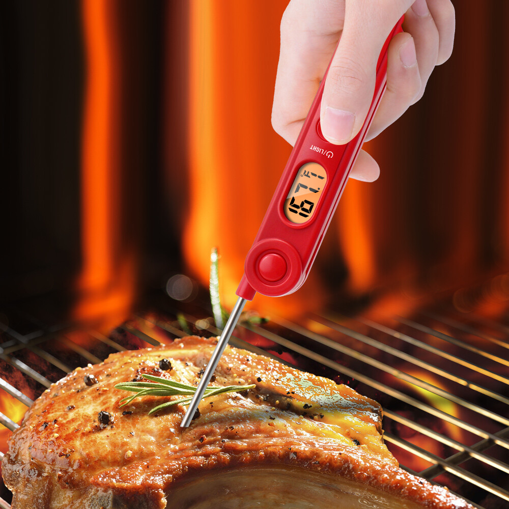 ThermoPro Instant Read Meat Thermometer Digital LCD Cooking BBQ Food Thermometer
