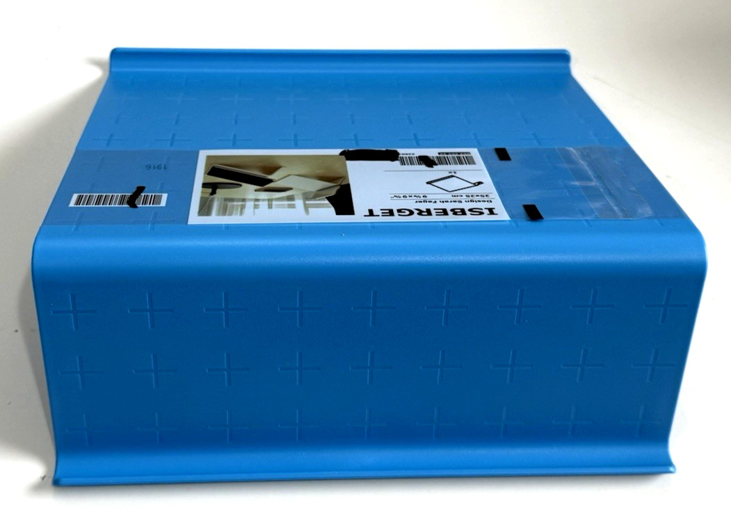 IKEA Isberget Blue Plastic Laptop iPad Tablet Stand Electronics 9 7/8" x 9 7/8"