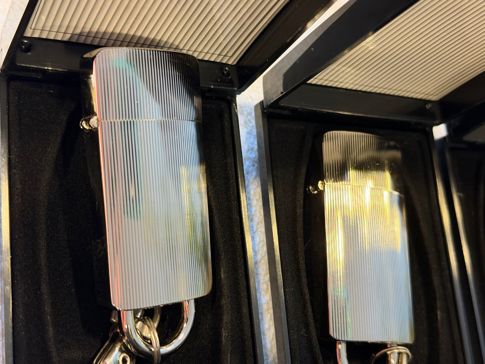 Brand New NOS Sarome Cigarette Cigar Lighter Lot Tobacciana Clip Chain Lot 12