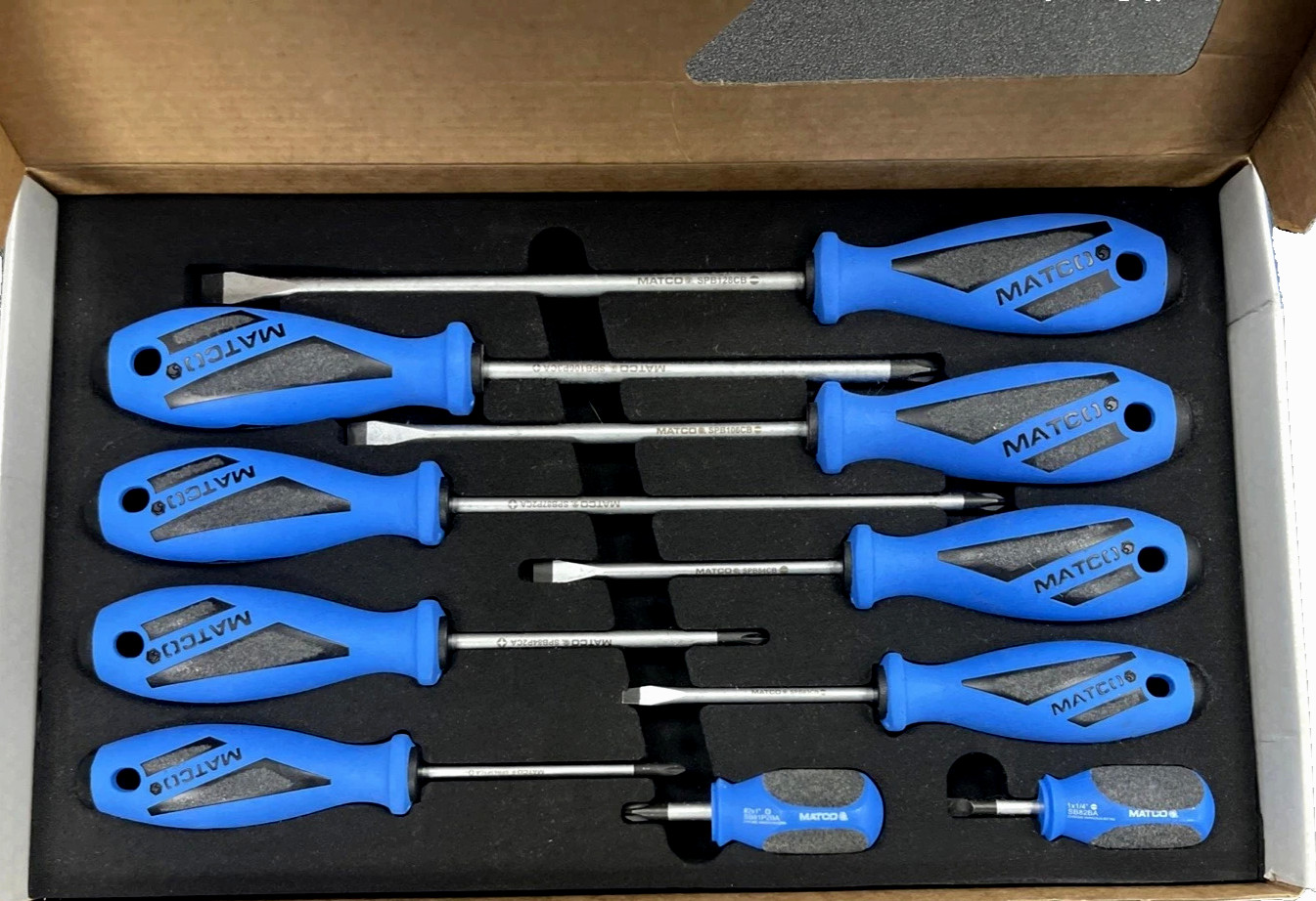 Matco 10pc TOP TORQUE II Premium Screwdriver Set - Blue SSPCB10C
