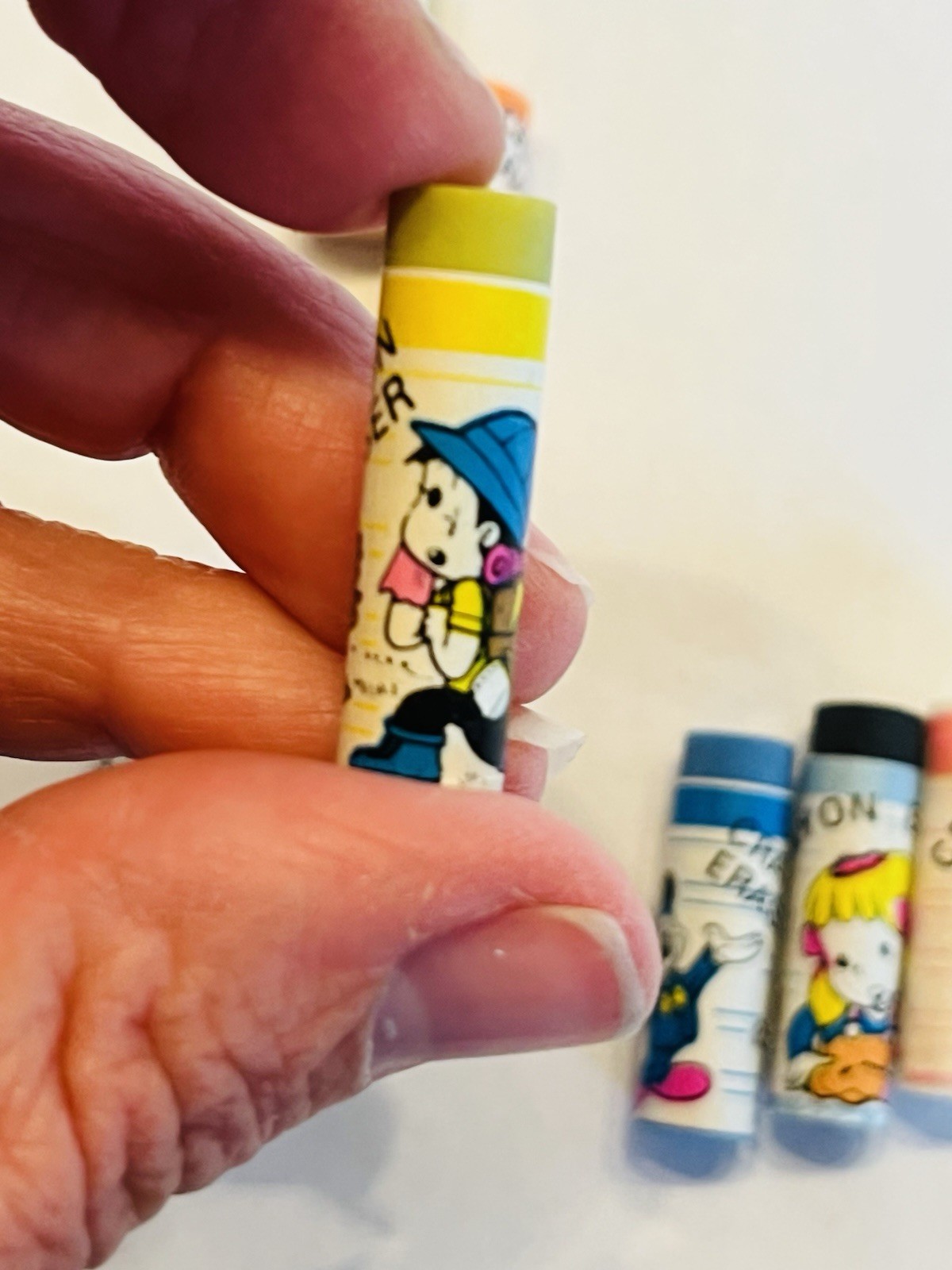 Vintage Erasers Set Cute 1980s Kawaii Collectible Erasers Kawaii Set of 11 BIN79