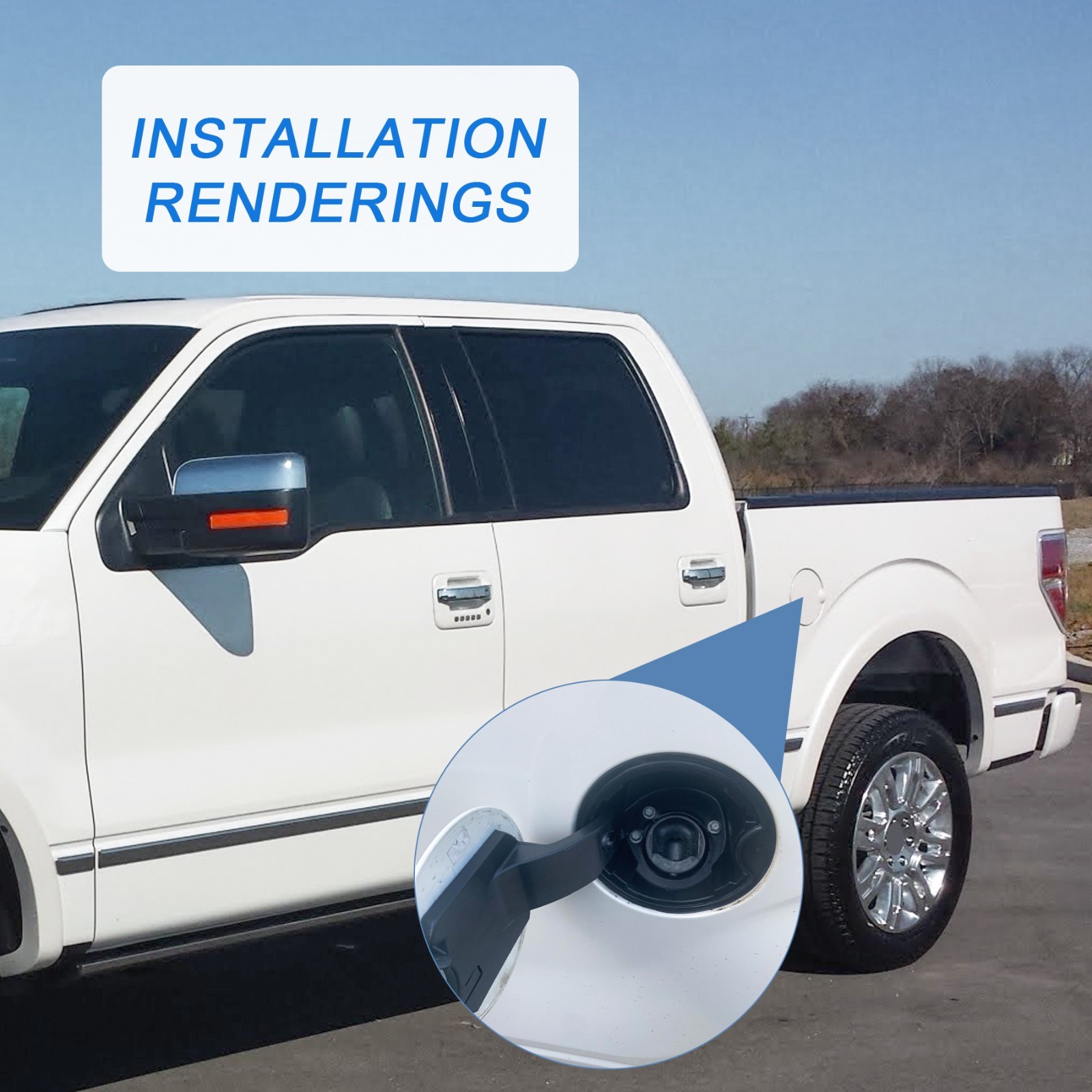 Fuel Filler Door Housing Pocket Assembly For Ford F-150 2009-2014 9L3Z9927936B